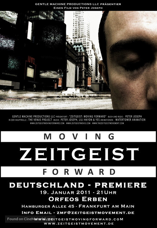 Zeitgeist: Moving Forward - German Movie Poster