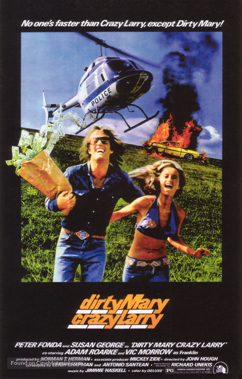 Dirty Mary Crazy Larry - Theatrical movie poster