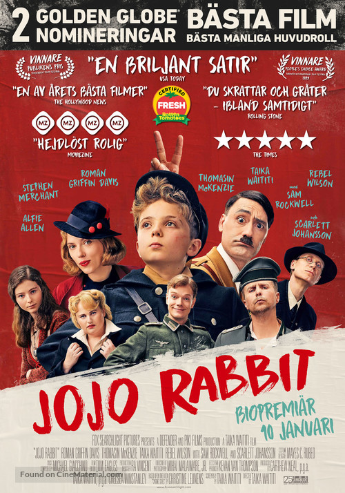 Jojo Rabbit - Swedish Movie Poster