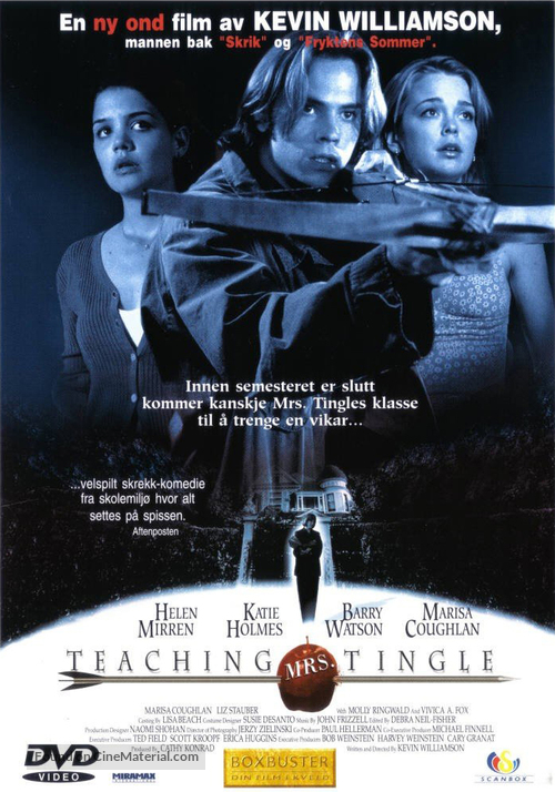 Teaching Mrs. Tingle - Norwegian DVD movie cover