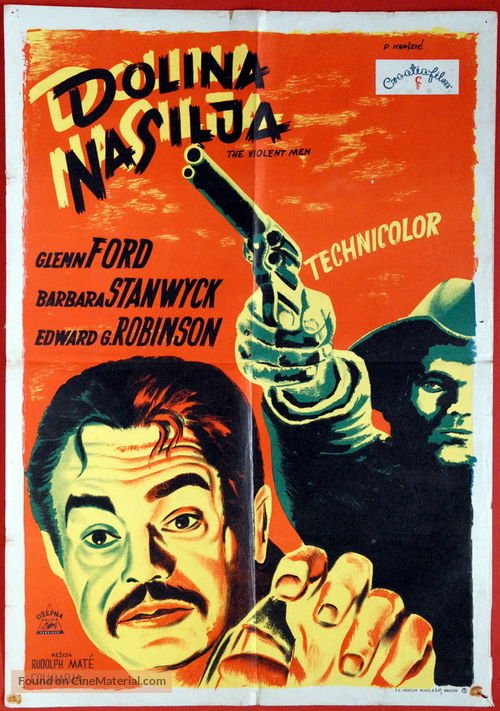 The Violent Men - Yugoslav Movie Poster