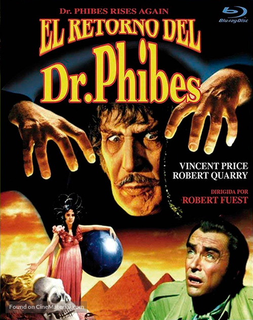 Dr. Phibes Rises Again - Spanish Blu-Ray movie cover