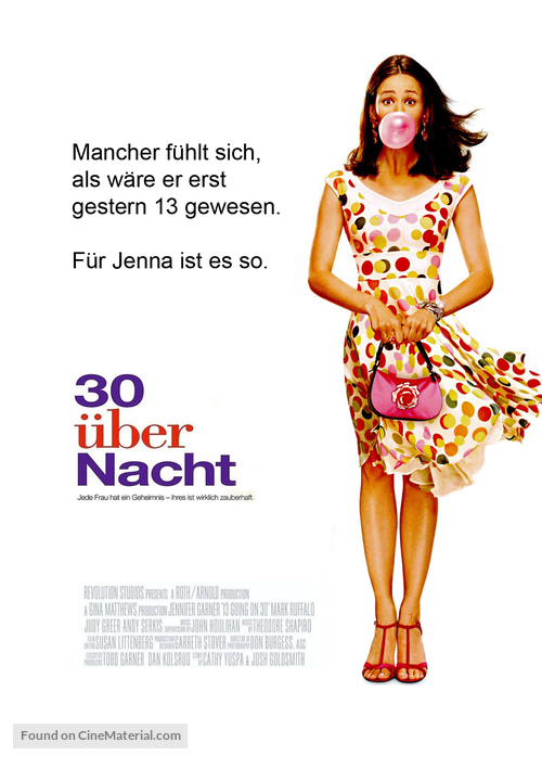 13 Going On 30 - German Movie Poster