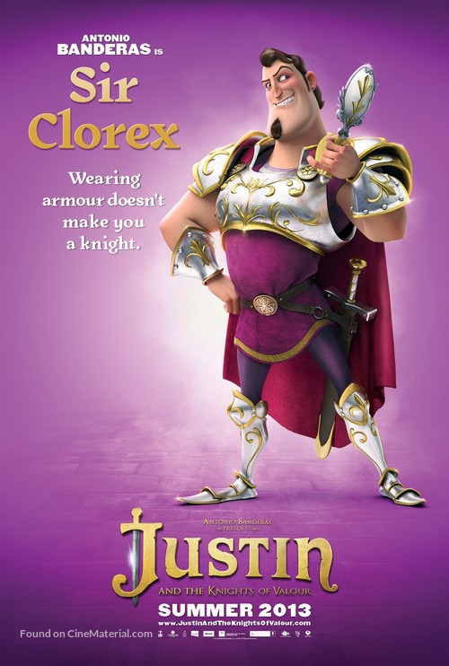 Justin and the Knights of Valour - British Movie Poster