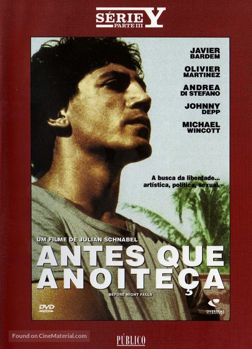 Before Night Falls - Portuguese DVD movie cover