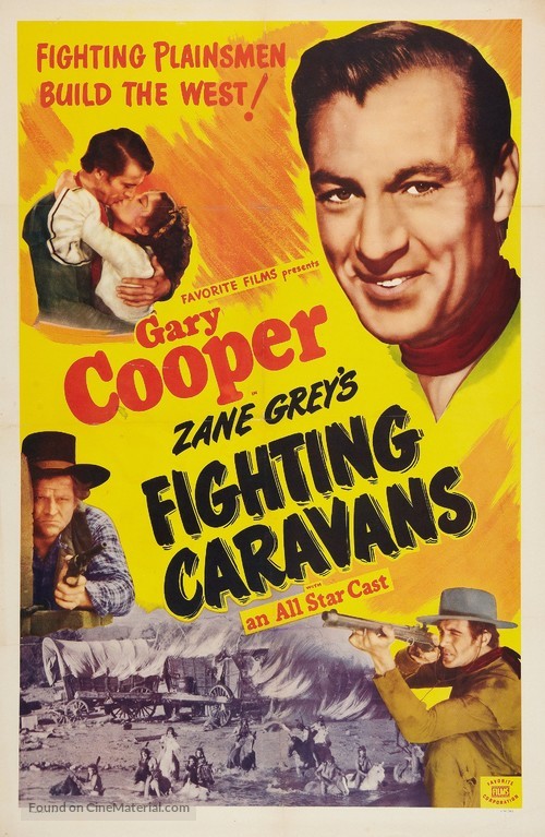Fighting Caravans - Re-release movie poster