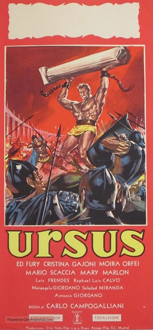 Ursus - Italian Movie Poster
