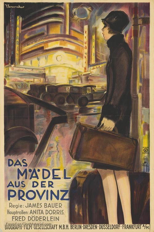 Das M&auml;del aus der Provinz - German Movie Poster