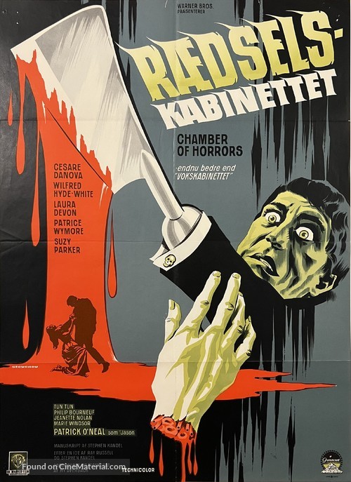 Chamber of Horrors - Danish Movie Poster