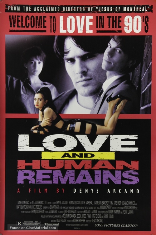 Love &amp; Human Remains - Movie Poster