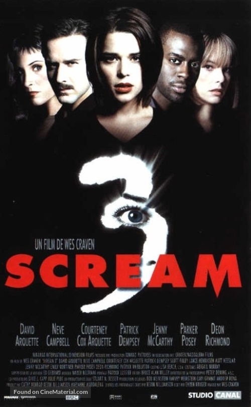 Scream 3 - French VHS movie cover