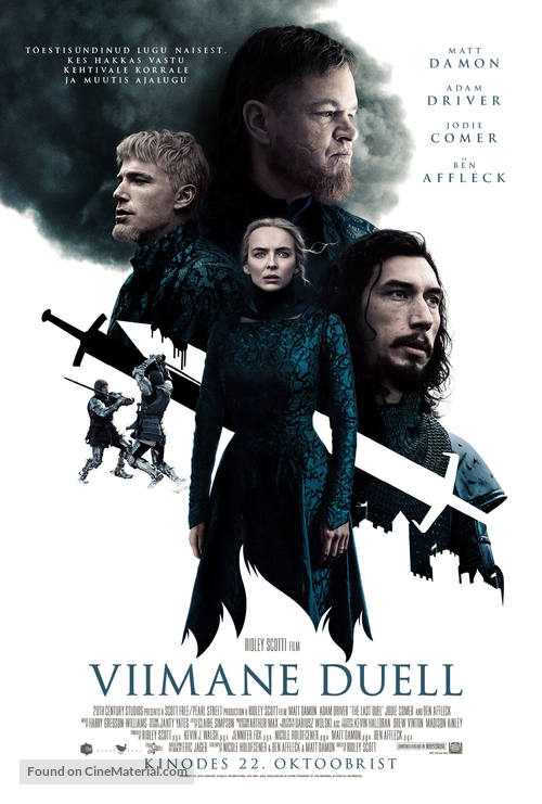 The Last Duel - Estonian Movie Poster