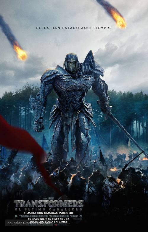 Transformers: The Last Knight - Mexican Movie Poster