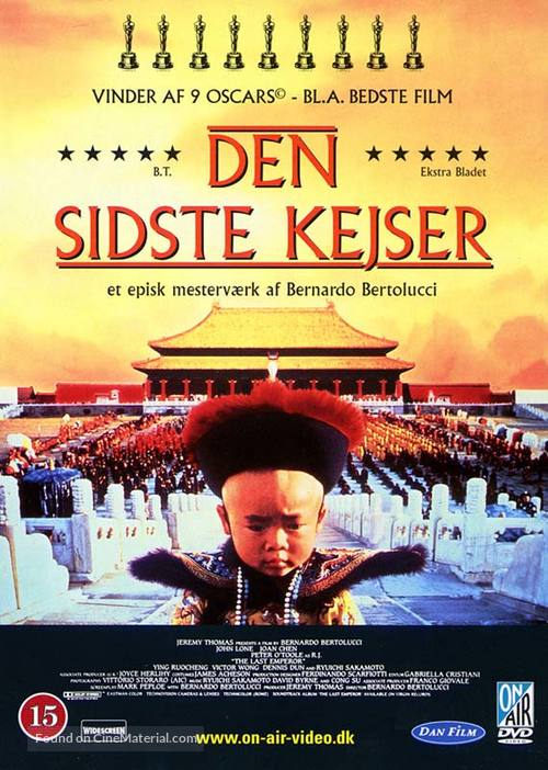 The Last Emperor - Danish DVD movie cover