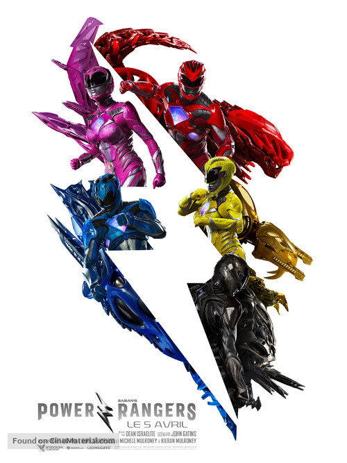 Power Rangers - French Movie Poster