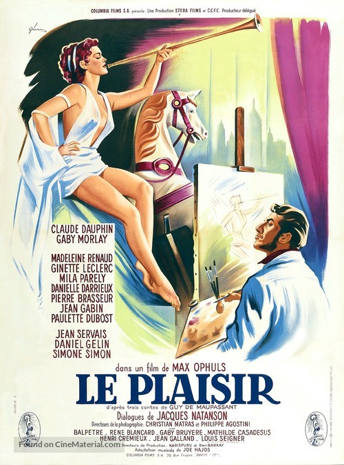 Le plaisir - French Movie Poster