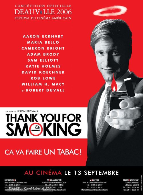 Thank You For Smoking - French Movie Poster