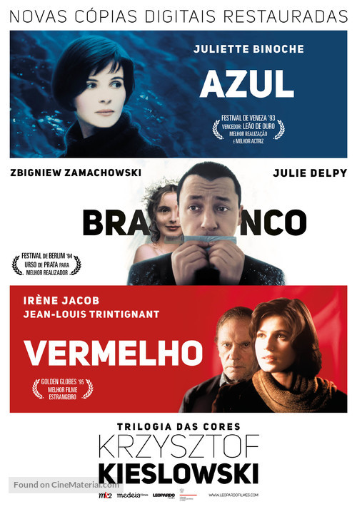 Trois couleurs: Bleu - Portuguese Combo movie poster