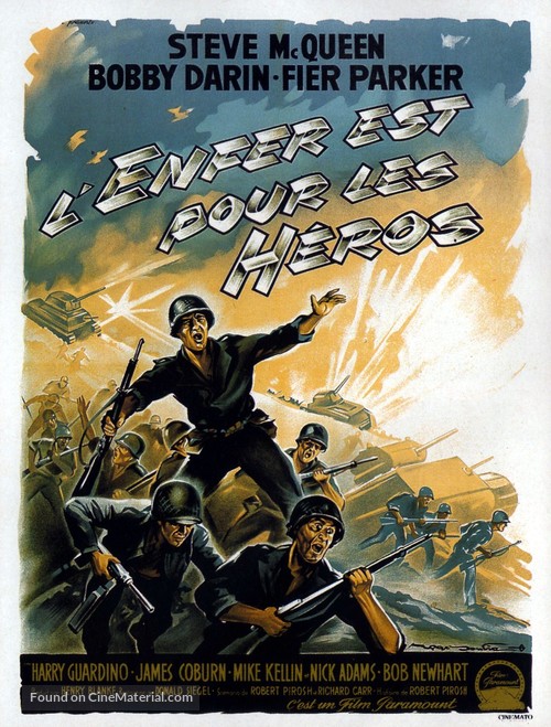 Hell Is for Heroes - French Movie Poster