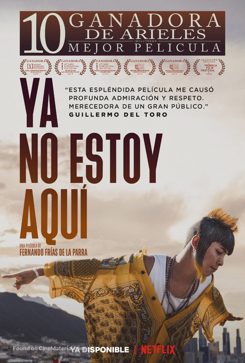 Ya no estoy aqui - Mexican Movie Poster