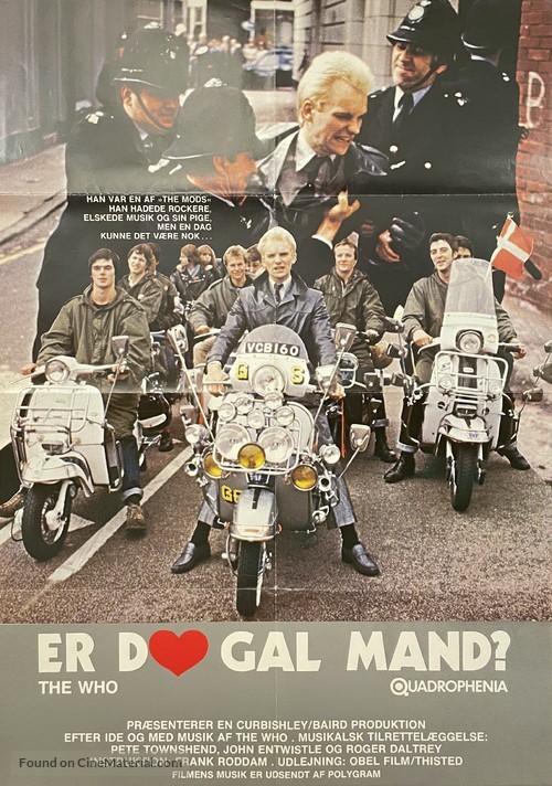 Quadrophenia - Danish Movie Poster