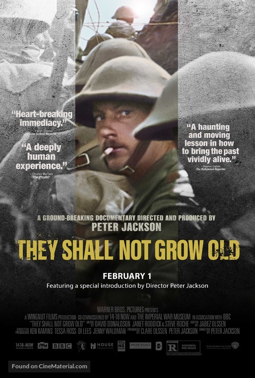 They Shall Not Grow Old - Movie Poster