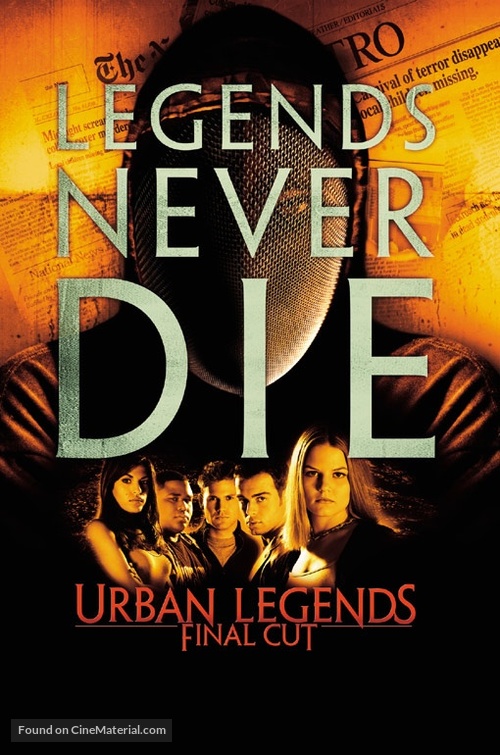 Urban Legends Final Cut - Movie Poster