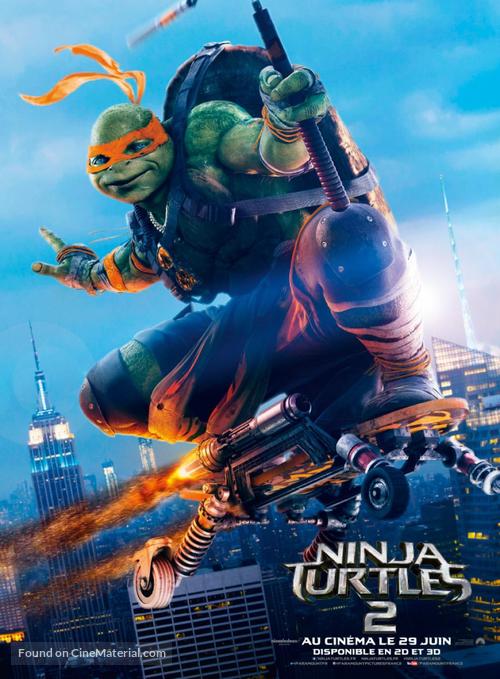 Teenage Mutant Ninja Turtles: Out of the Shadows - French Movie Poster