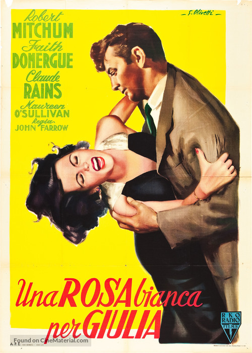 Where Danger Lives - Italian Movie Poster