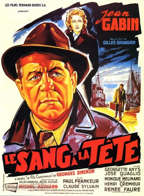 Le sang &agrave; la t&ecirc;te - French Movie Poster