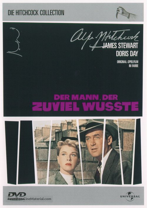 The Man Who Knew Too Much - German DVD movie cover