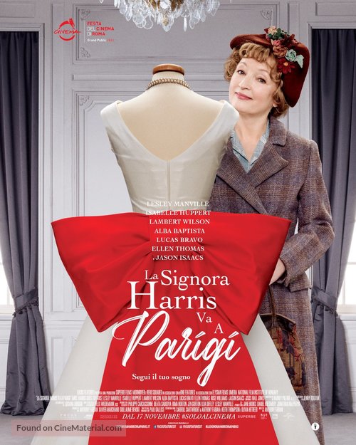 Mrs. Harris Goes to Paris - Italian Movie Poster