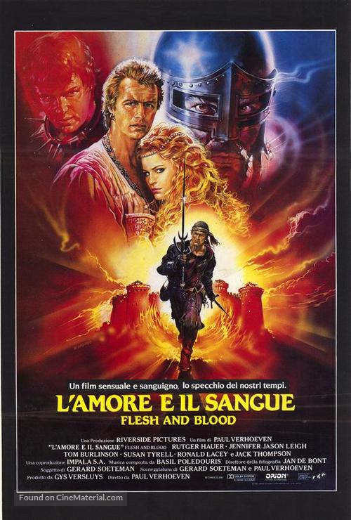 Flesh And Blood - Italian Movie Poster