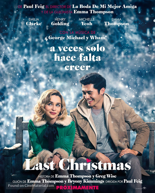 Last Christmas - Spanish Movie Poster