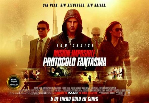 Mission: Impossible - Ghost Protocol - Argentinian Movie Poster