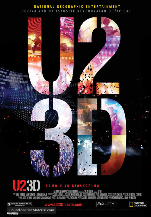 U2 3D - Serbian Movie Poster