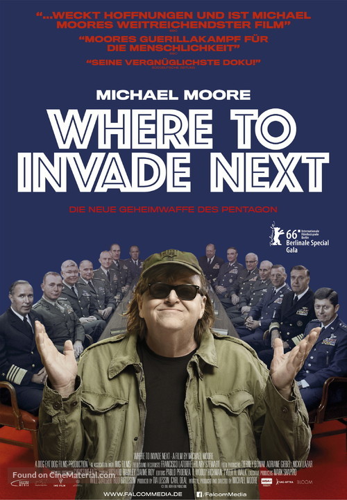 Where to Invade Next - German Movie Poster