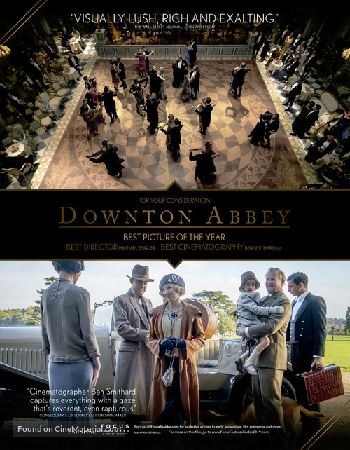 Downton Abbey - British For your consideration movie poster