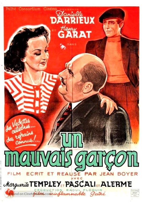 Un mauvais gar&ccedil;on - French Movie Poster