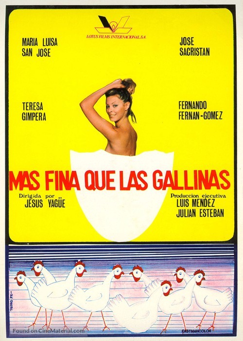 M&aacute;s fina que las gallinas - Spanish Movie Poster