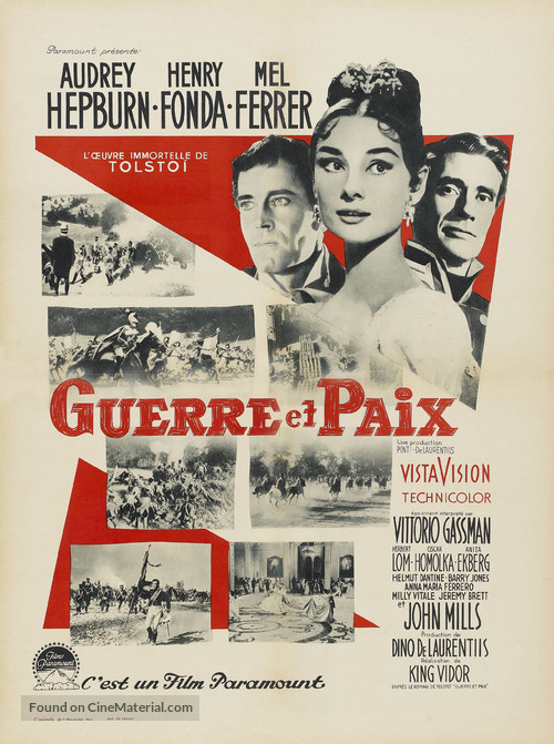 War and Peace - French Movie Poster