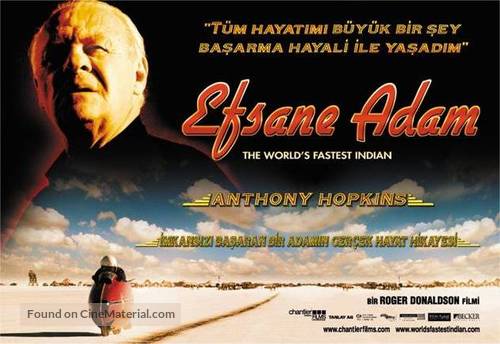 The World&#039;s Fastest Indian - Turkish Movie Poster