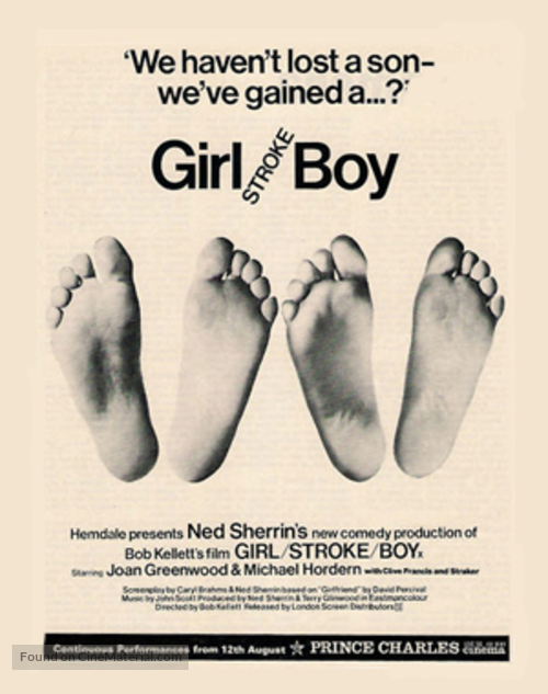 Girl Stroke Boy - British Movie Poster