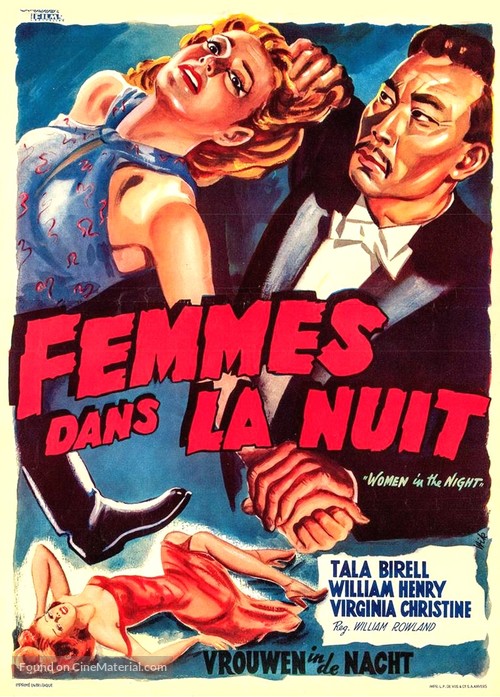 Women in the Night - Belgian Movie Poster