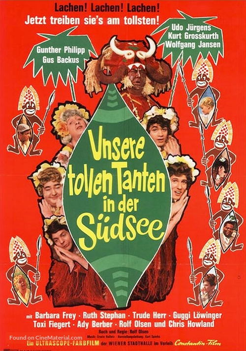 Unsere tollen Tanten in der S&uuml;dsee - German Movie Poster