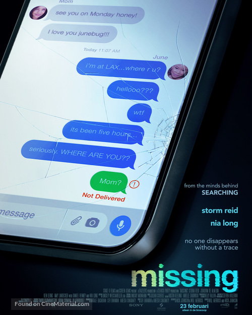 Missing - Dutch Movie Poster