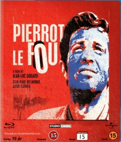 Pierrot le fou - Danish Blu-Ray movie cover