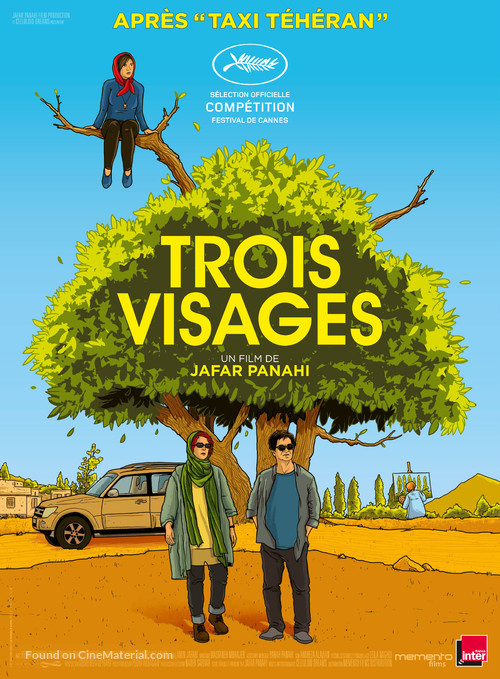 Three Faces - French Movie Poster