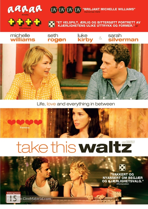 Take This Waltz - Norwegian DVD movie cover