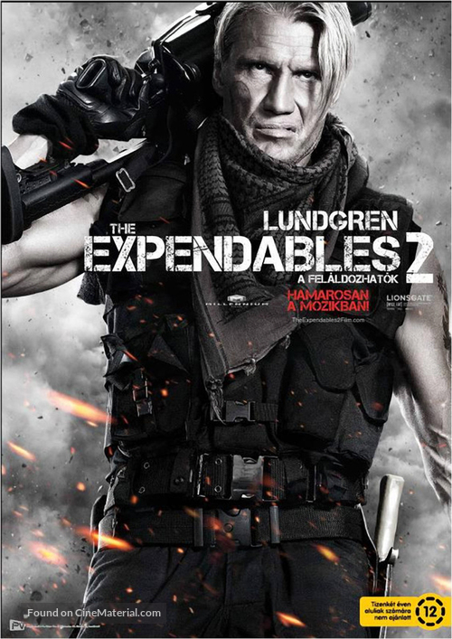 The Expendables 2 - Hungarian Movie Poster